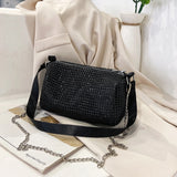 Glittering Chain Shoulder Messenger Bag Women Crossbody Handbag