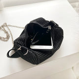 Glittering Chain Shoulder Messenger Bag Women Crossbody Handbag