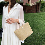 Bohemian Woven Straw Shoulder Bag
