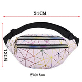 Women Waist Belt Bag Travel Patchwork Hip Bum Bag Small Purse