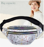 Women Waist Belt Bag Travel Patchwork Hip Bum Bag Small Purse