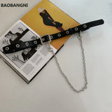 Women Waist Pack PU Fanny Pack Phone Chain Bags Lady Purse