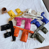 Women Waist Pack PU Leather Fanny Pack Solid Women's Gift Belt Bag