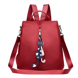Women's Oxford Cloth Small Backpack Shoulder Bag