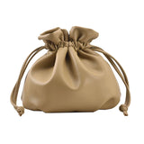 Women Shoulder Bag PU Leather Bucket Bag Crossbody Bag