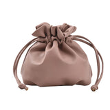 Women Shoulder Bag PU Leather Bucket Bag Crossbody Bag