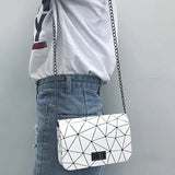 Fashionable Shoulder Bag Chain Wild Crack Printing All-match Crossbody Bag
