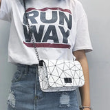 Fashionable Shoulder Bag Chain Wild Crack Printing All-match Crossbody Bag