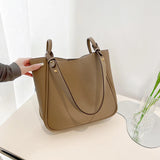 Stylish PU Leather Handbag Large Capacity Crossbody Shoulder Bag