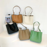 Stylish PU Leather Handbag Large Capacity Crossbody Shoulder Bag