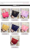Women Faux Leather Tote Bag Waterproof Handbag Large Capacity Purse