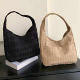 Women Casual Clutch Bag Soft Cloth Large Capacity Daily Travel