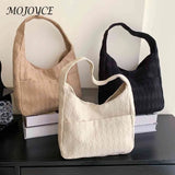 Women Clutch Bag Rhombus Underarm Solid Soft Large Capacity