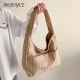 Women Clutch Bag Rhombus Underarm Solid Soft Large Capacity
