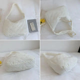 Women Cotton Padded Winter Tote Shoulder Bag
