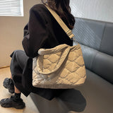 Women's Winter Down Satchel Quilted Tote