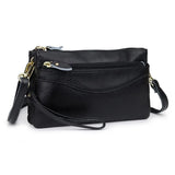 Soft Leather Flap Bag for Women Shoulder Crossbody Mini Clutch Bag