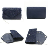 Floral Lace Evening Party Clutch Bag Bridal Wedding Purse Handbag