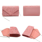 Floral Lace Evening Party Clutch Bag Bridal Wedding Purse Handbag