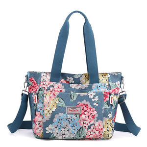 Floral Nylon Shoulder Crossbody Bag Messenger Satchel Tote Purse