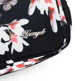 Floral Nylon Shoulder Crossbody Bag Zipper Messenger Satchel Tote Purse