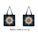 Floral Porcelain Geometric Abstract Pattern Shoulder Bag