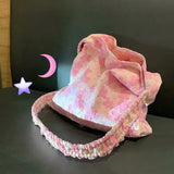 Floral Shoulder Bag Canvas Large Capacity Cross-body