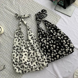 Floral Shoulder Bags Students Cross-body Casual Totes Bag Retro Cotton Handbags