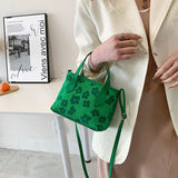 Women Flower Shoulder Bag Female Casual Crossbody Bag Printing Portable Bag