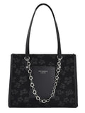 Women Flower Totes Ins Large Capacity Shoulder Handbag Pure All-Match
