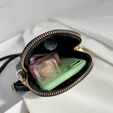 Women Flowers Handbags Soft Leather Shoulder Bag Cell Phone Purse Small Crossbod