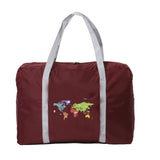 Women Foldable Gym Bag Travel Print Lady Training Handle Handbag