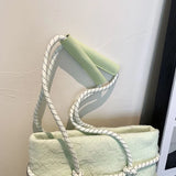 Women Large Capacity Shoulder Bag Mesh Totes All-match Handbag Female