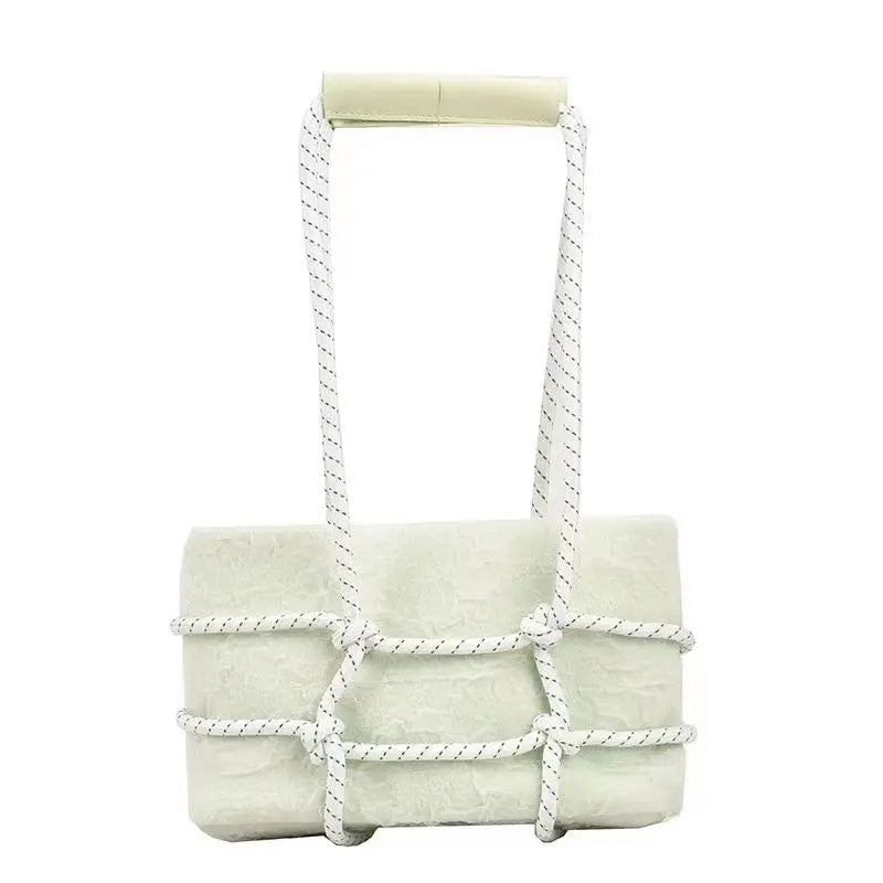 Women Large Capacity Shoulder Bag Mesh Totes All-match Handbag Female