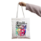 Funny Cartoon Shoulder Canvas Bag for Girls