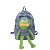 Japanese Cartoon Girl Frog Backpack Large Capacity Student Schoolbag
