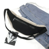 Women Fur Bag Belt Faux Chest Pack Bag Waist Casual Winter Plush