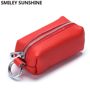 Leather Key Chain Wallets Men Women Keychain Organizer Case Pouch