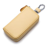 Pink Leather Car Key Holder Wallet for Girls
