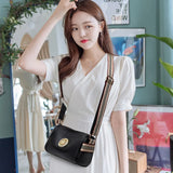 Rotating Metal Lock Leather Handbag for Women