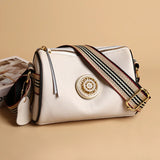 Women Leather Handbags with Metal Lock, Shoulder Bags