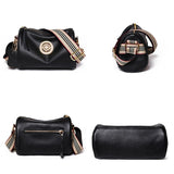 Women Leather Handbags with Metal Lock, Shoulder Bags