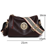 Women Leather Handbags with Metal Lock, Shoulder Bags