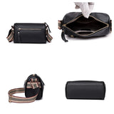 Metal Lock Women Leather Handbag