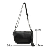 High Quality Women Leather Handbag Natural Cowhide Chain Shoulder Bag Tote