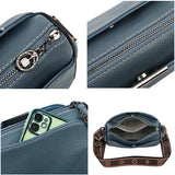 3-Layer Leather Handbag Crossbody Shoulder Bag