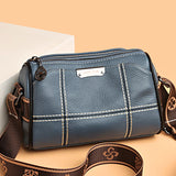 3-Layer Leather Handbag Crossbody Shoulder Bag
