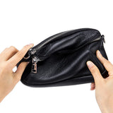 Women Leather Mobile Phone Bag Ladies Shoulder Bag Large Capacity Soft Mini