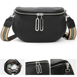 Women Leather Shoulder Bag Totes Waterproof Cowhide Handbag