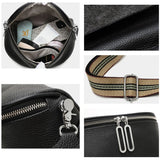 Women Leather Shoulder Bag Totes Waterproof Cowhide Handbag